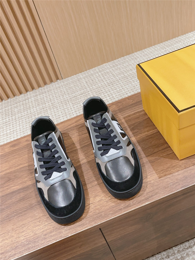Best Replica fendi color block lace up sneakers - Colareps