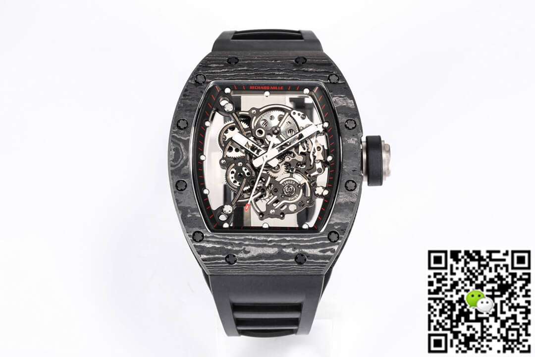 Best Replica Replica Richard Mille RM055 NTPT 1:1 Best Edition BBR Factory Black Carbon Fiber Dial - Colareps