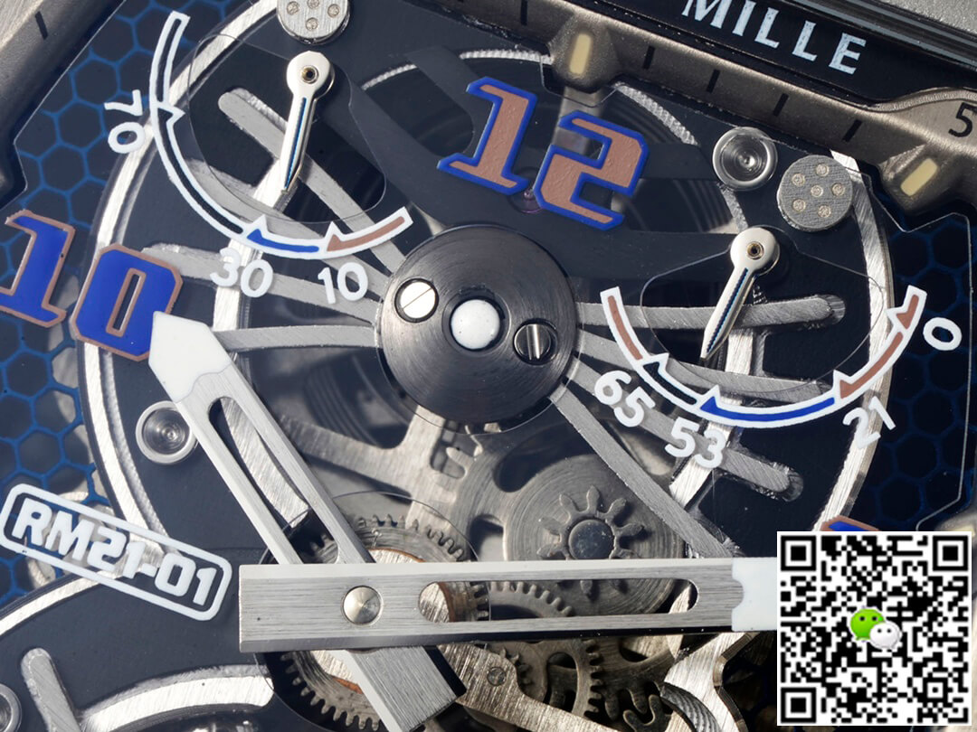 Replica Richard Mille RM21-01 1:1 Best Edition RM Factory Tourbillon Carbon Fiber Bezel