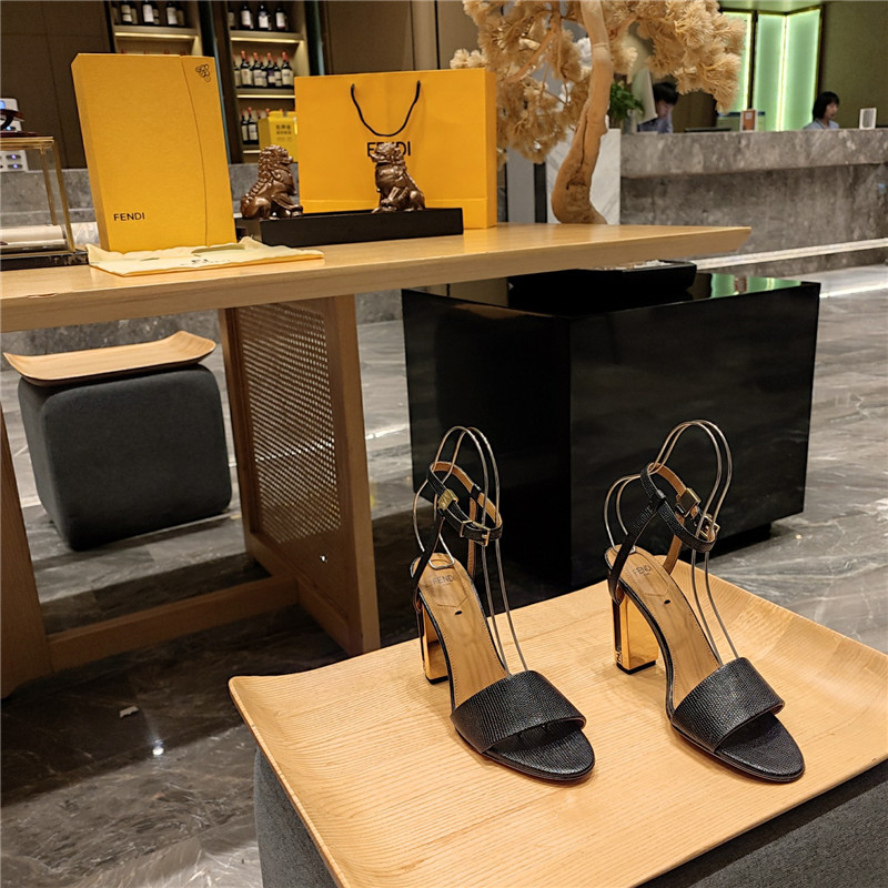 Best Replica fendi electroplated high heel sandals - Colareps