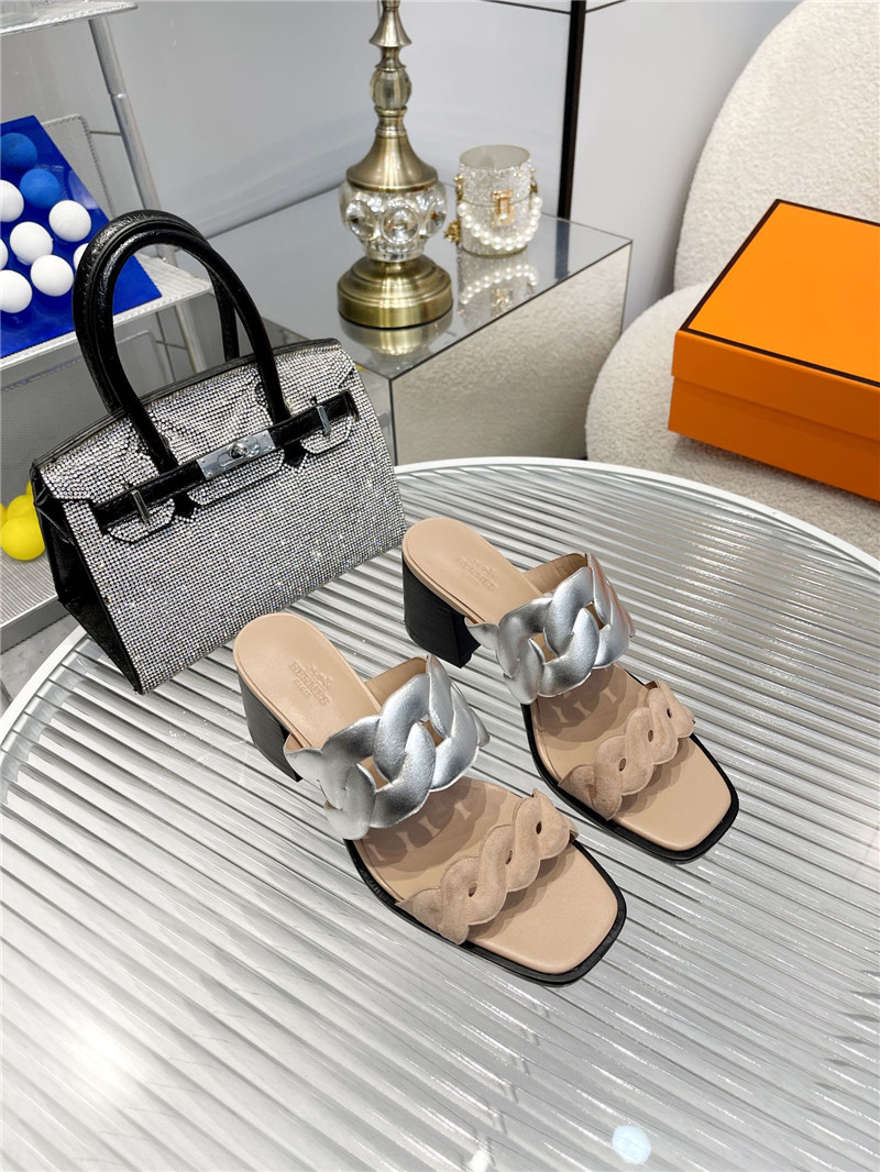 Best Replica Hermès pig nose high heel sandals - Colareps