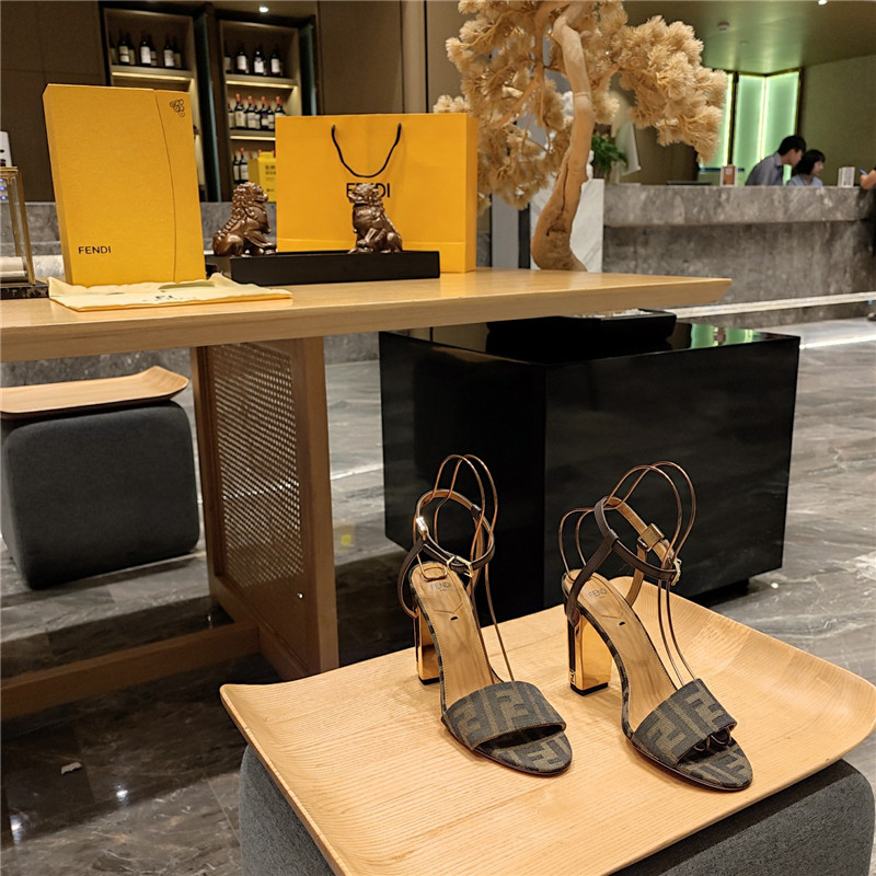 Best Replica fendi electroplated high heel sandals - Colareps