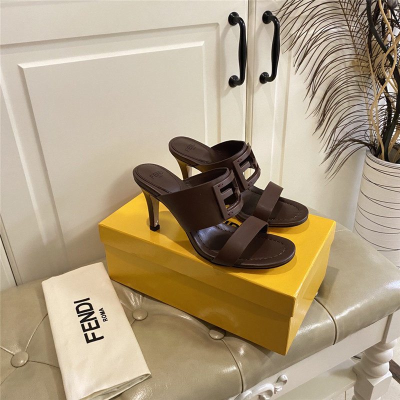 Best Replica fendi high heel slippers - Colareps