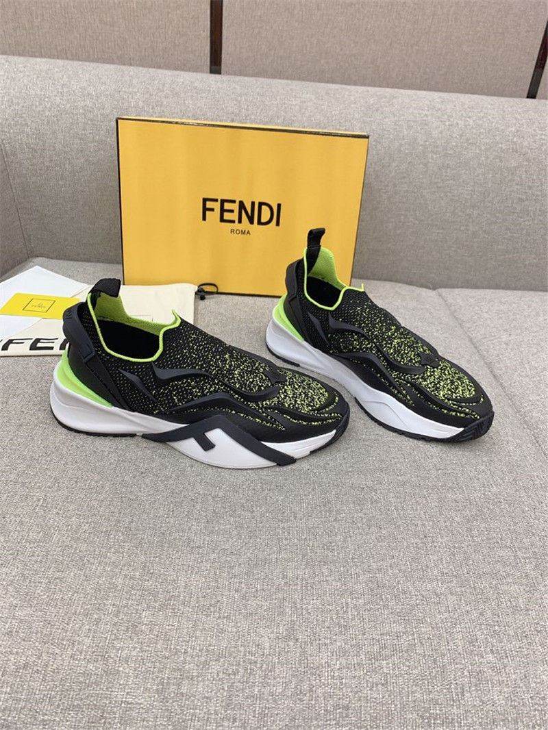 Best Replica fendi new Flow knitted sneakers - Colareps