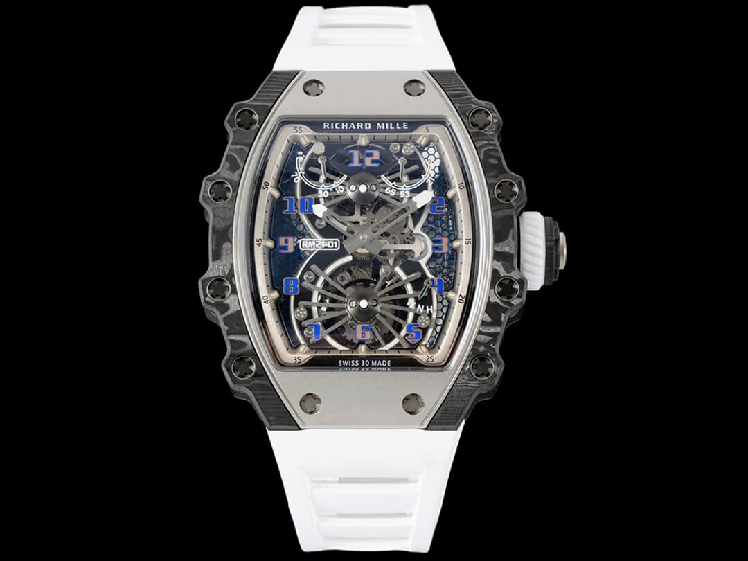 Replica Richard Mille RM21-01 1:1 Best Edition RM Factory Tourbillon Carbon Fiber Bezel