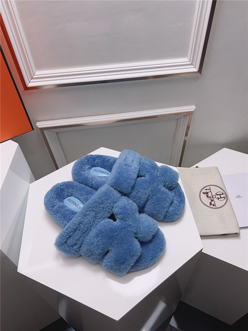 Best Replica Hermès second uncle shoe hair slippers - Colareps