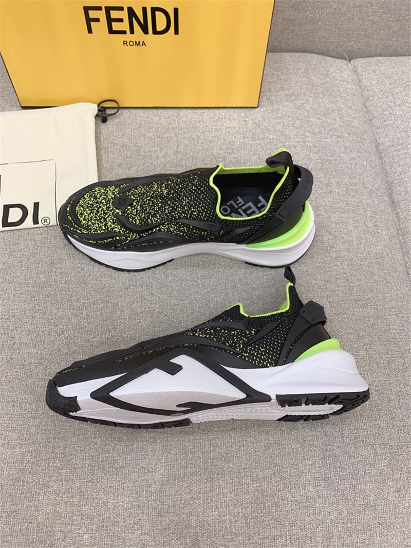 Best Replica fendi new Flow knitted sneakers - Colareps