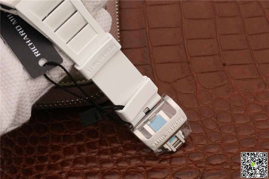 Replica Richard Mille RM055 1:1 Best Edition KV Factory Ceramic White Strap