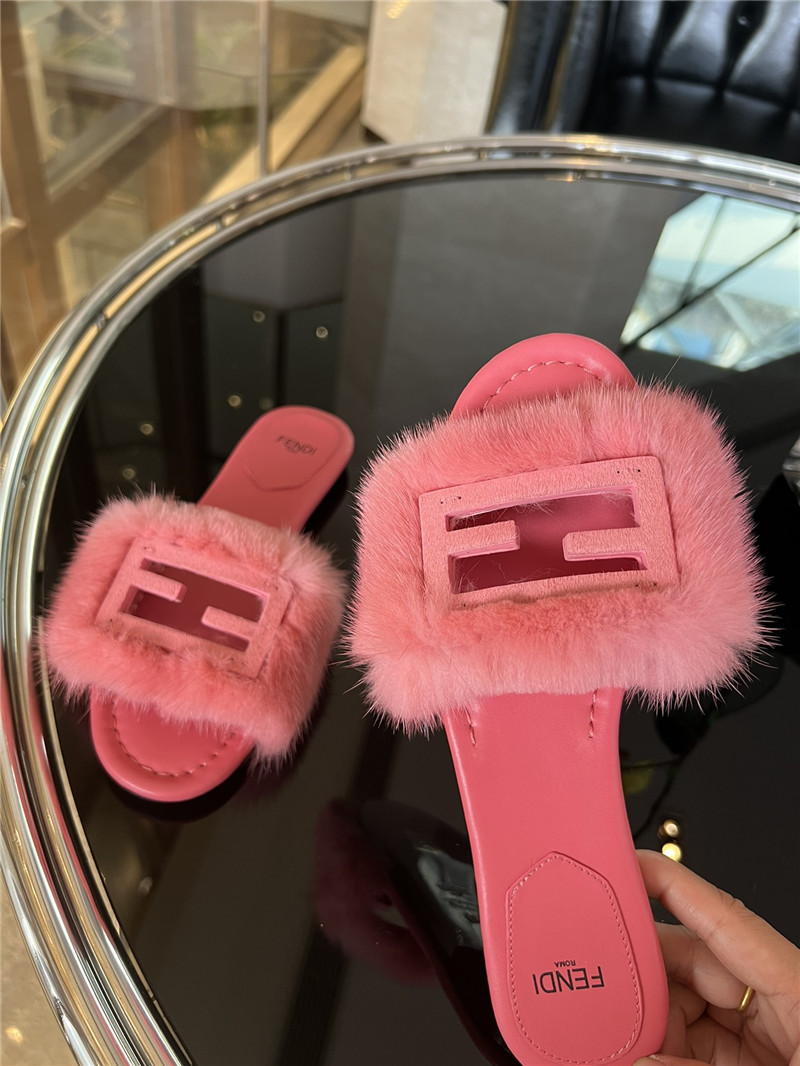Best Replica fendi new mink fur slippers - Colareps