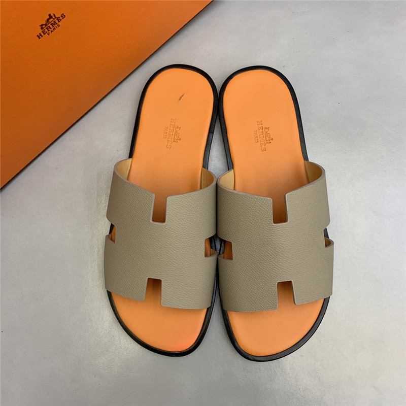 Best Replica hermes H men s slippers - Colareps