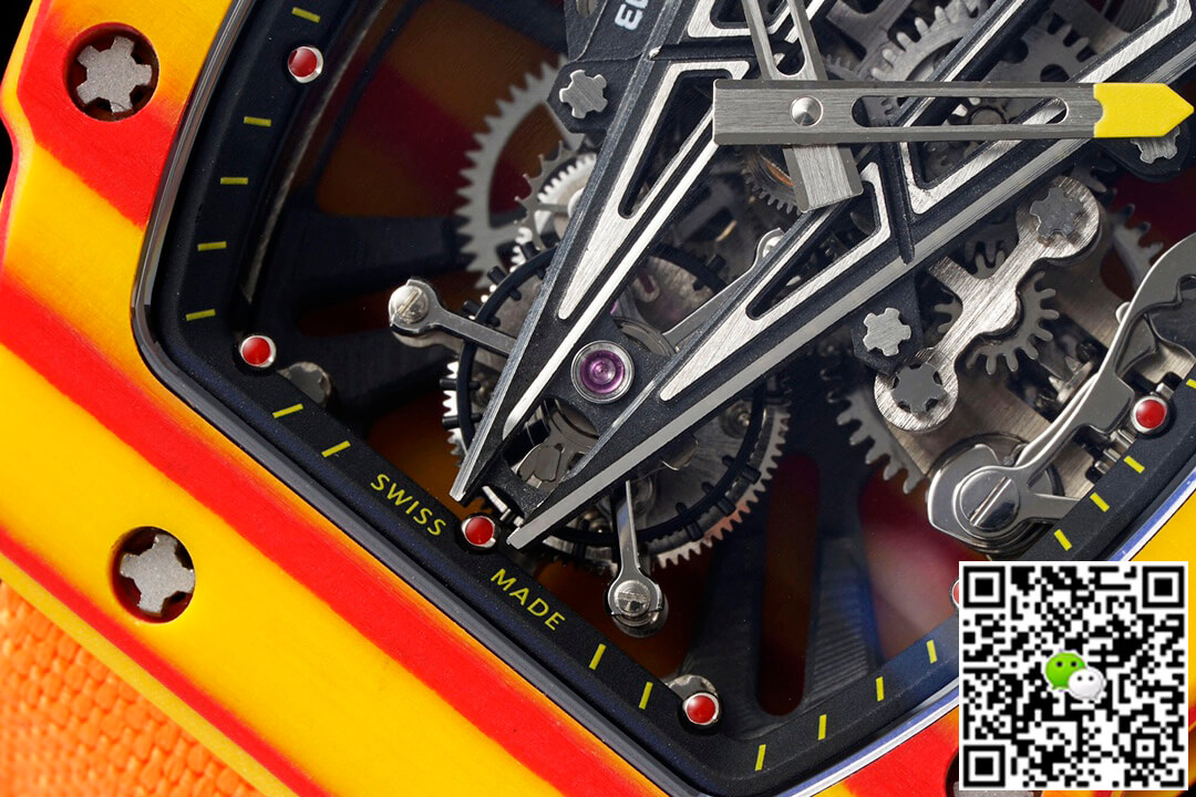 Replica Richard Mille RM27-03 Rafael Nadal Tourbillon 1:1 Best Edition RM Factory Orange Strap