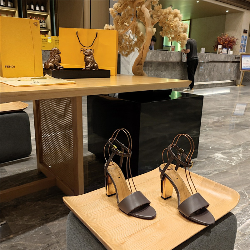 Best Replica fendi electroplated high heel sandals - Colareps