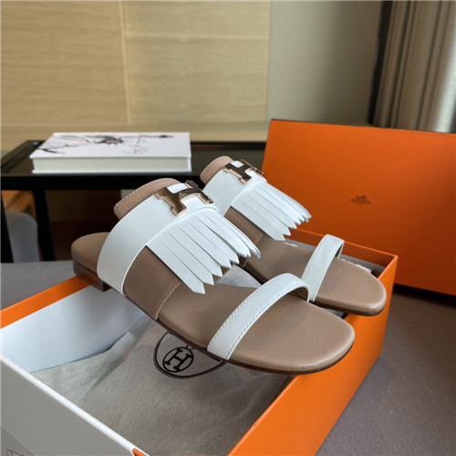 Best Replica hermes H flat slippers - Colareps
