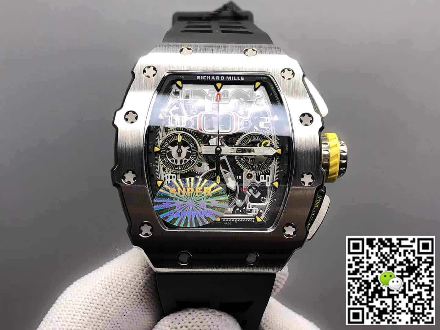 Best Replica Richard Mille Replica RM11-03 1:1 Best Edition KV Factory Titanium Case Rubber Strap - Colareps