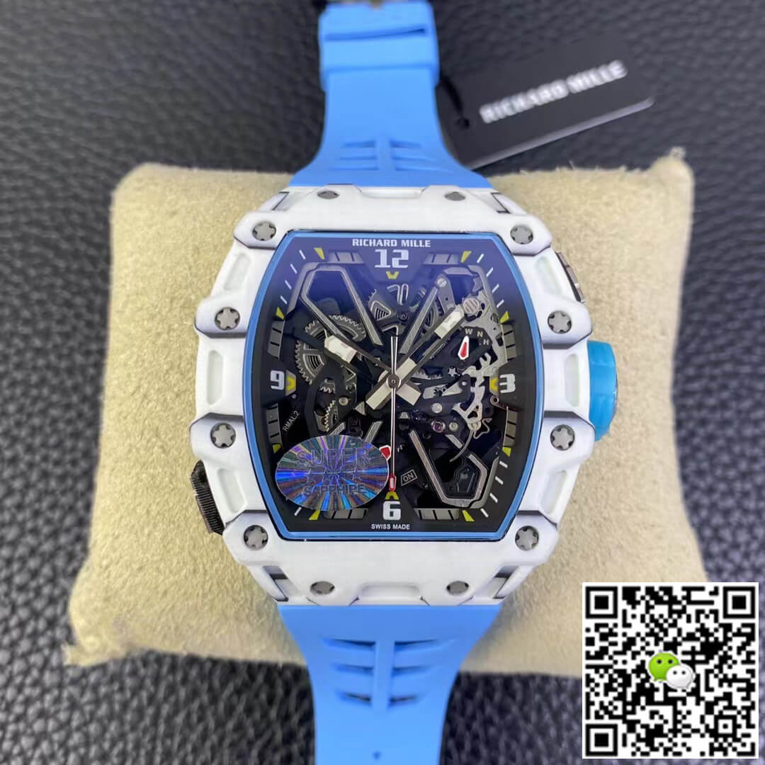 Best Replica Richard Mille Replica RM35-03 1:1 Best Edition RM Factory White NTPT Carbon Fiber - Colareps