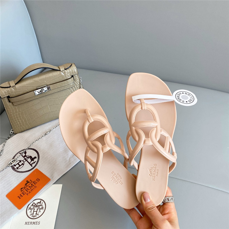 Best Replica Hermès new pig nose chain flip flops - Colareps