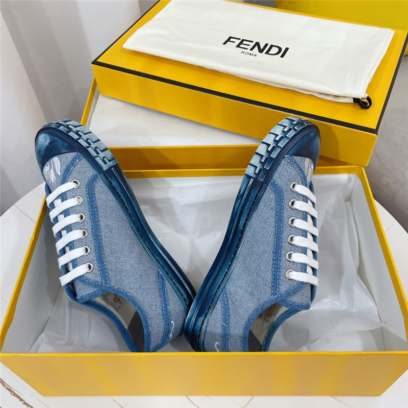 Best Replica fendi Domino latest color matching canvas shoes - Colareps