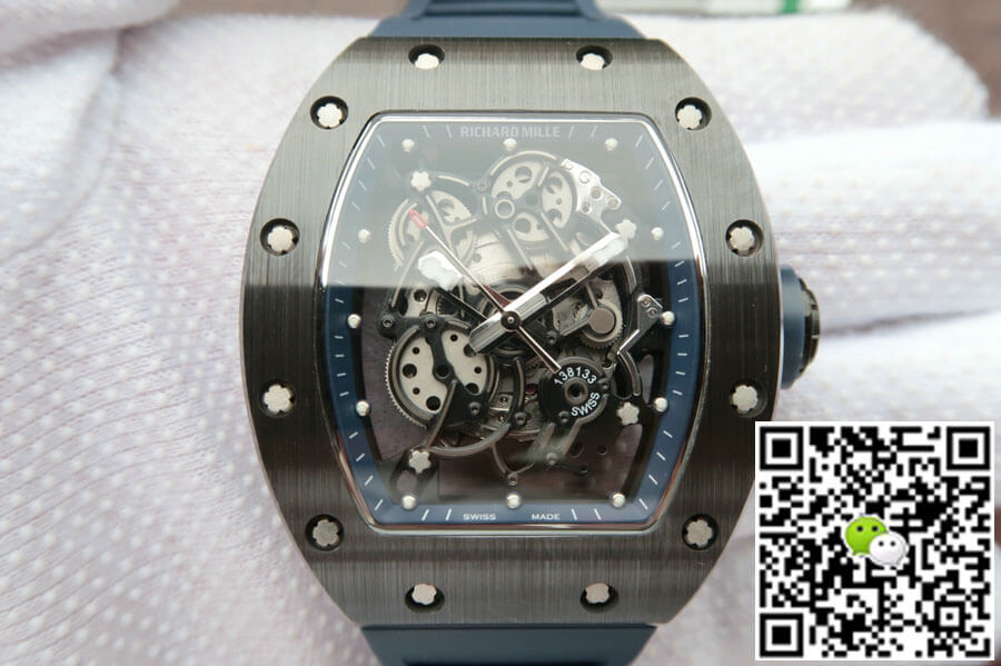 Replica Richard Mille RM055 1:1 Best Edition KV Factory Dark Blue Strap