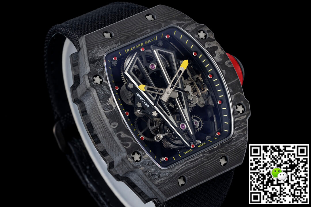Replica Richard Mille RM27-03 Rafael Nadal Tourbillon 1:1 Best Edition RM Factory Skeleton Dial