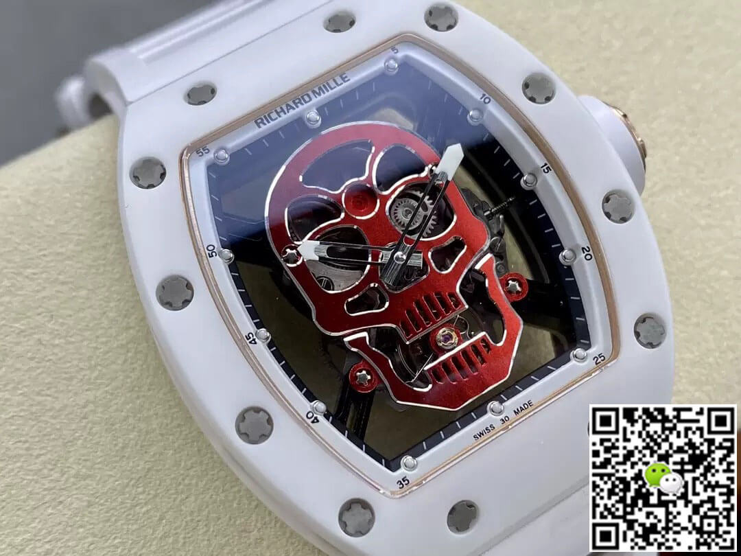 Richard Mille Replica RM52-01 1:1 Best Edition YS Factory Tourbillon Ceramic Case Rubber Strap