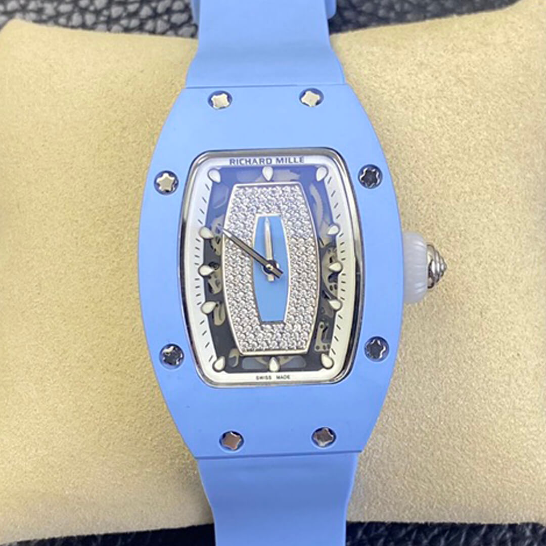 Best Replica Richard Mille Replica RM 07-01 1:1 Best Edition RM Factory Blue Ceramic Case - Colareps