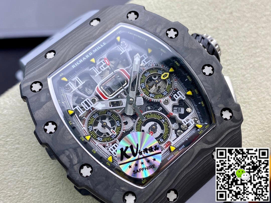 Richard Mille Replica RM-011 1:1 Best Edition KV Factory Forged Carbon Case