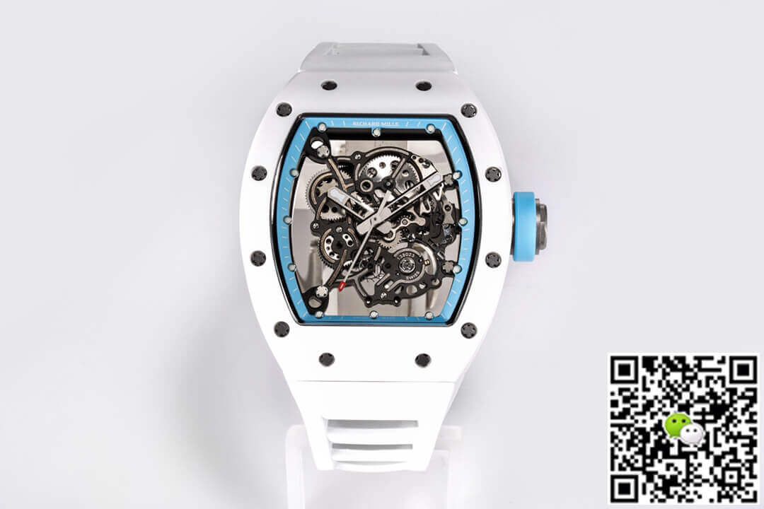Best Replica Replica Richard Mille RM-055 1:1 Best Edition BBR Factory White Ceramic Case - Colareps