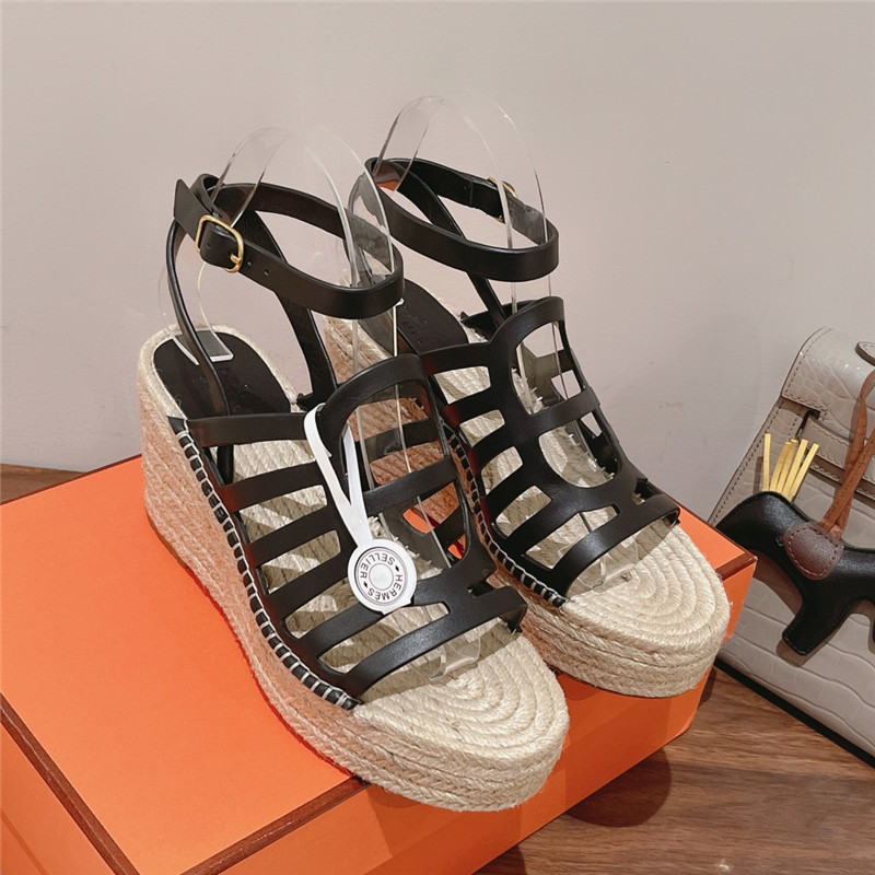 Best Replica Hermès early spring new straw sandals - Colareps