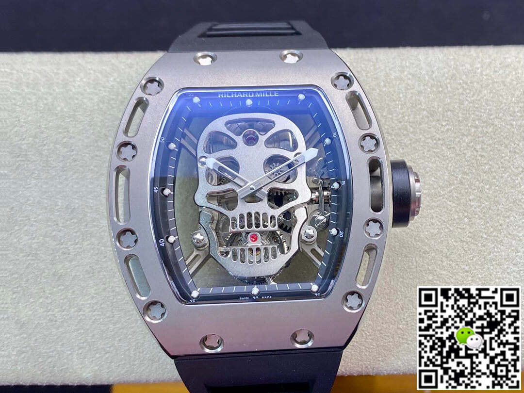 Best Replica Replica Richard Mille RM052 Tourbillon 1:1 Best Edition EUR Factory Skull Dial - Colareps