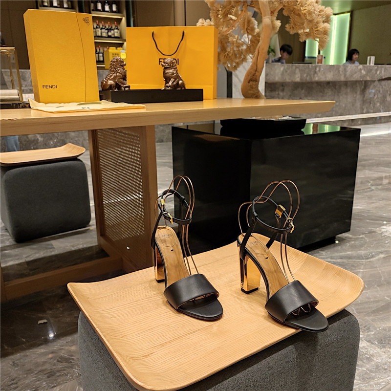 Best Replica fendi electroplated high heel sandals - Colareps