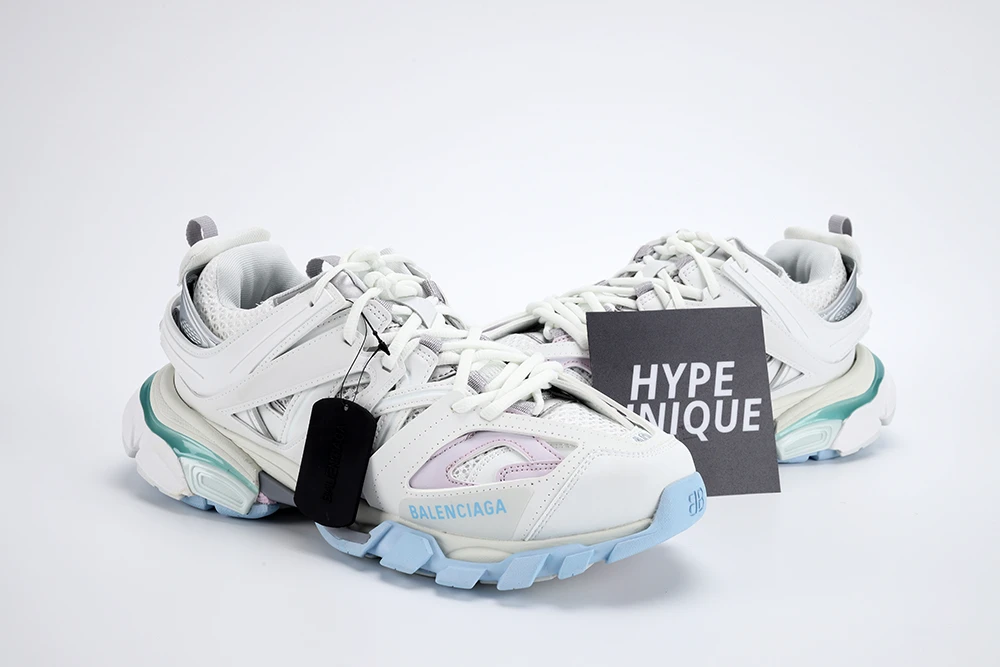Best Replica BALENCIAGA TRIPLE-S WHITE ICE BLUE - Colareps