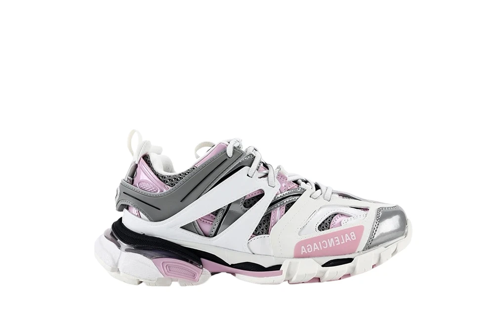 Best Replica BALENCIAGA WHITE GRAY PINK TRACK SNEAKER - Colareps