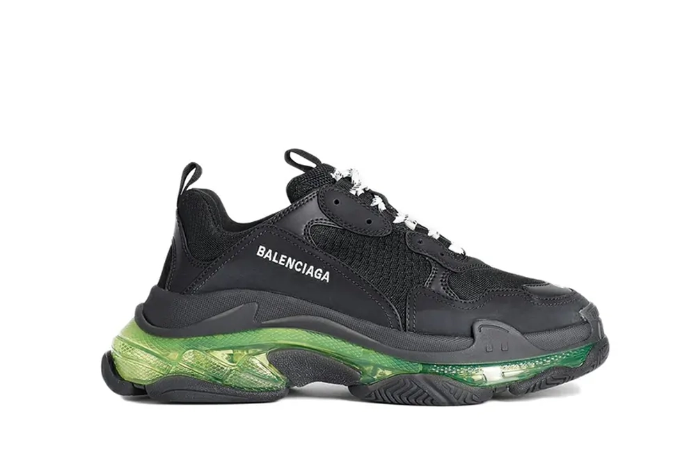 Best Replica BALENCIAGA TRIPLE S TRAINER BLACK GREEN REPLICA - Colareps