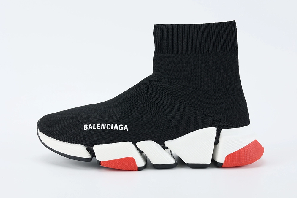 Best Replica Balenciaga Wmns Speed 2.0 Sneaker  Black Red - Colareps