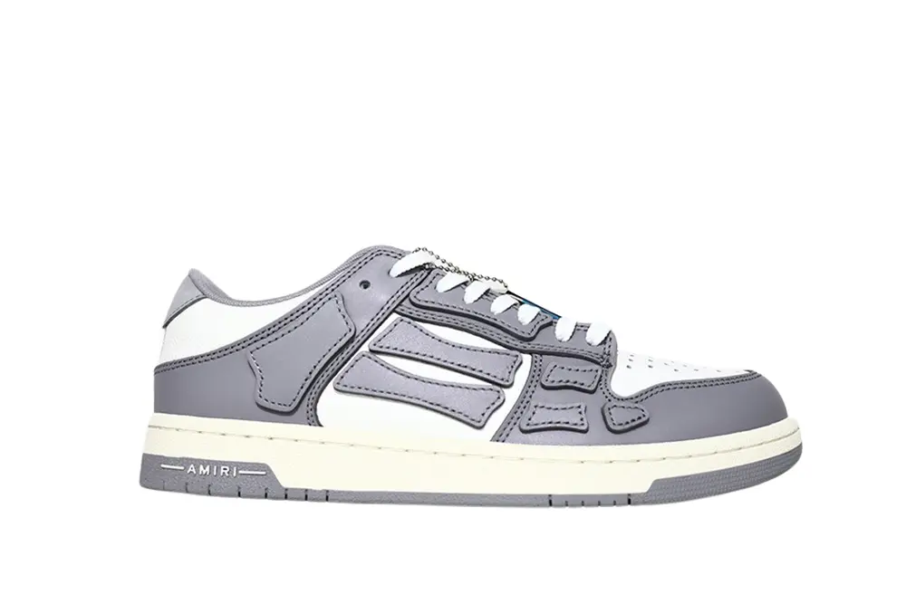 Best Replica Amiri Skel Top Low   White Gray  2021 - Colareps