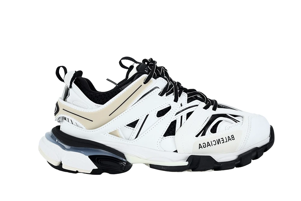 Best Replica BALENCIAGA TRACK LED SNEAKER WHITE BLACK - Colareps