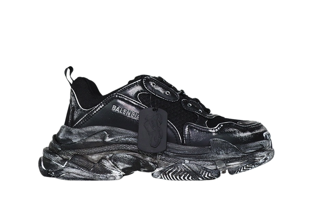 Best Replica BALENCIAGA TRIPLE S SNEKAER  Dirty Black - Colareps