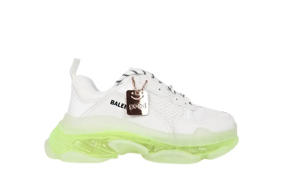 Best Replica BALENCIAGA TRIPLE S SNEAKER-WHITE GREEN REPLICA - Colareps