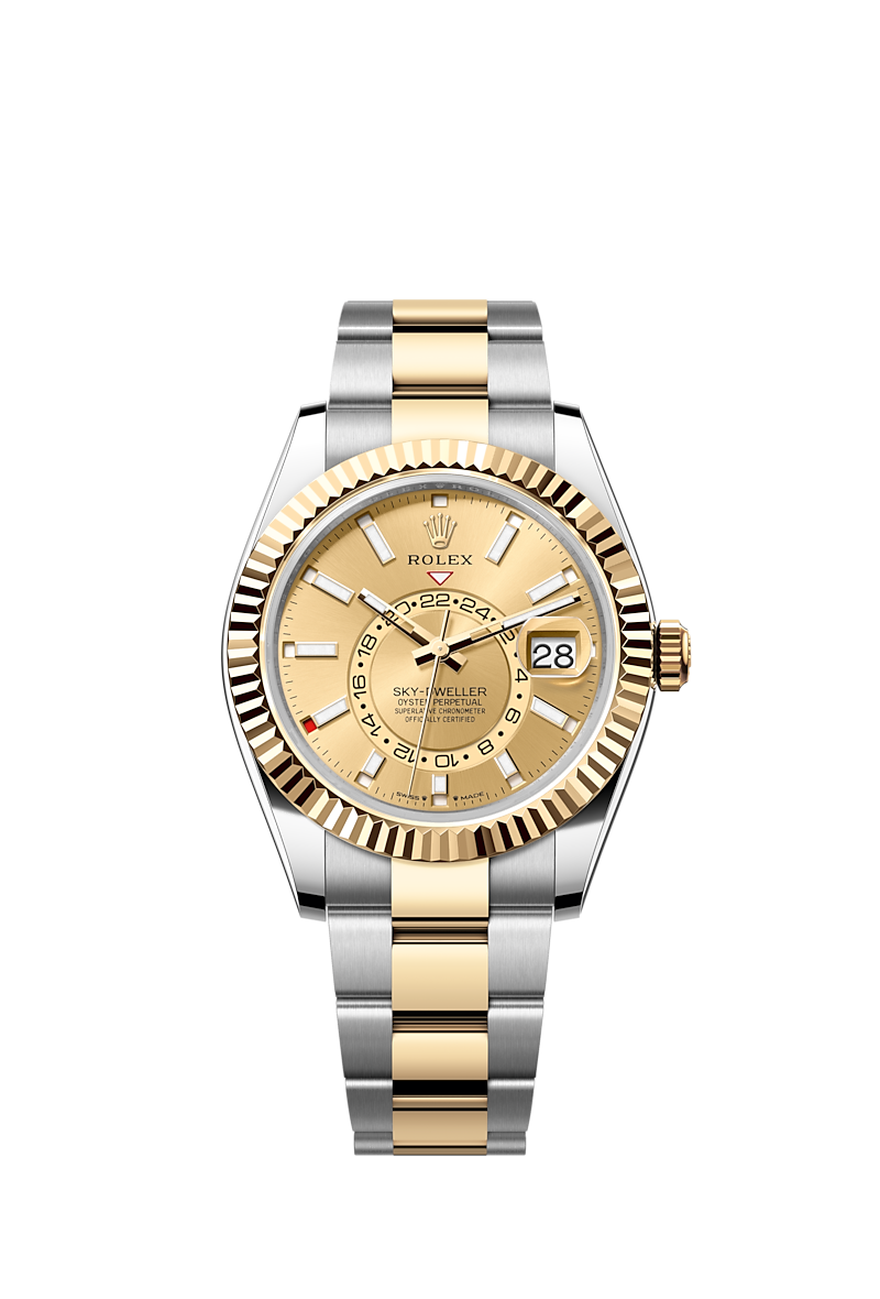 Best Replica Replica Rolex Sky Dweller M326933-0001 V2 1:1 Best Edition Noob Factory Champagne Dial - Colareps