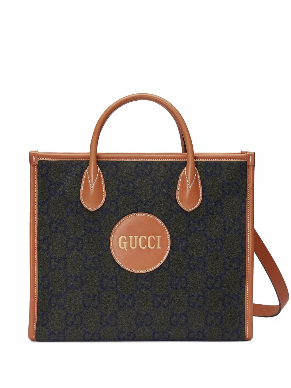 Best Replica Gucci GG pattern logo-patch tote - Colareps