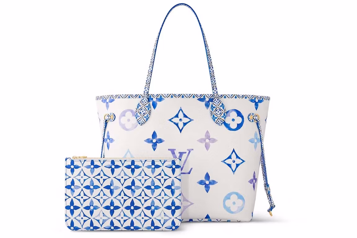 Best Replica Louis Vuitton Dupe Neverfull MM Monogram Blue-Louis Vuitton Replica - Colareps