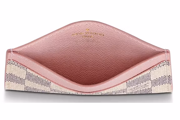 Best Replica Louis Vuitton Replica Daily Card Holder Damier Azur Rose Ballerine-Louis Vuitton Dupe - Colareps