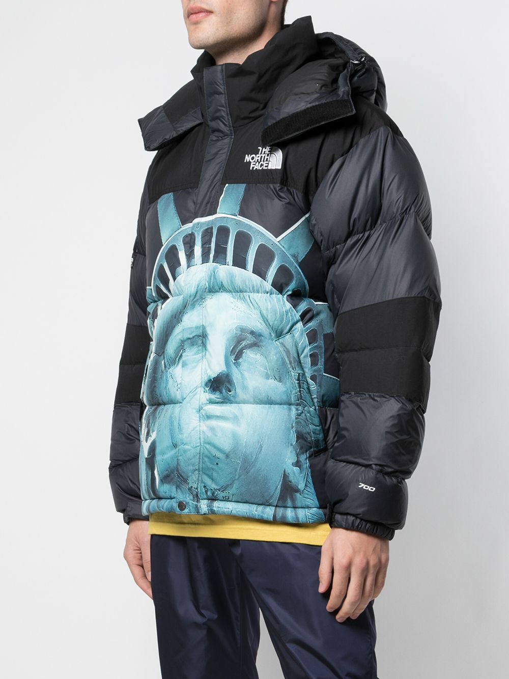 Best Replica Supreme x North Face Dupe Baltoro padded jacket - Cola - Colareps