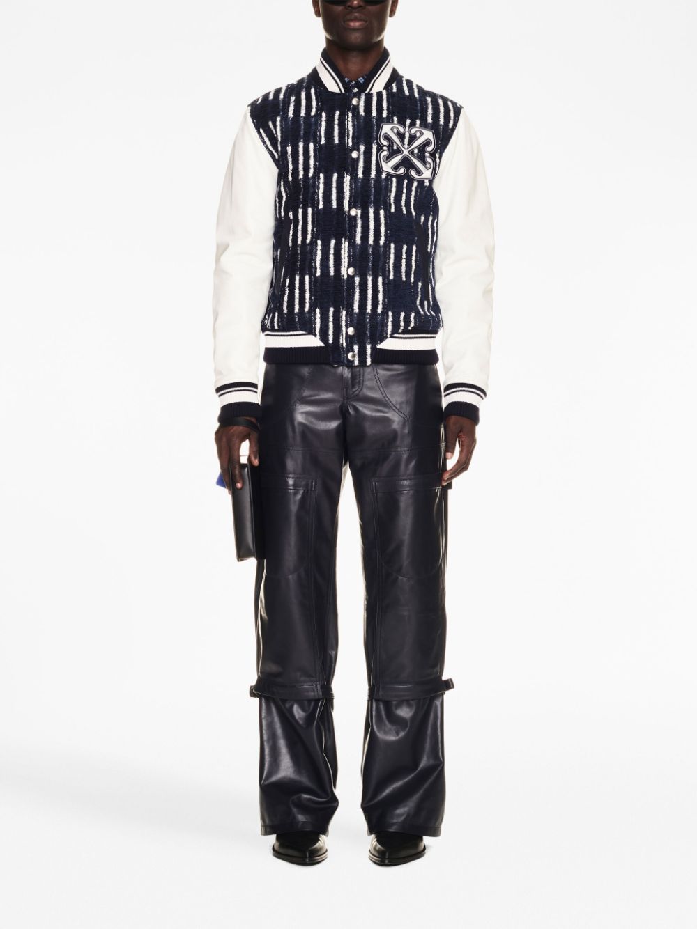 Best Replica Off White Reps Shibori jacquard bomber jacket - Cola - Colareps