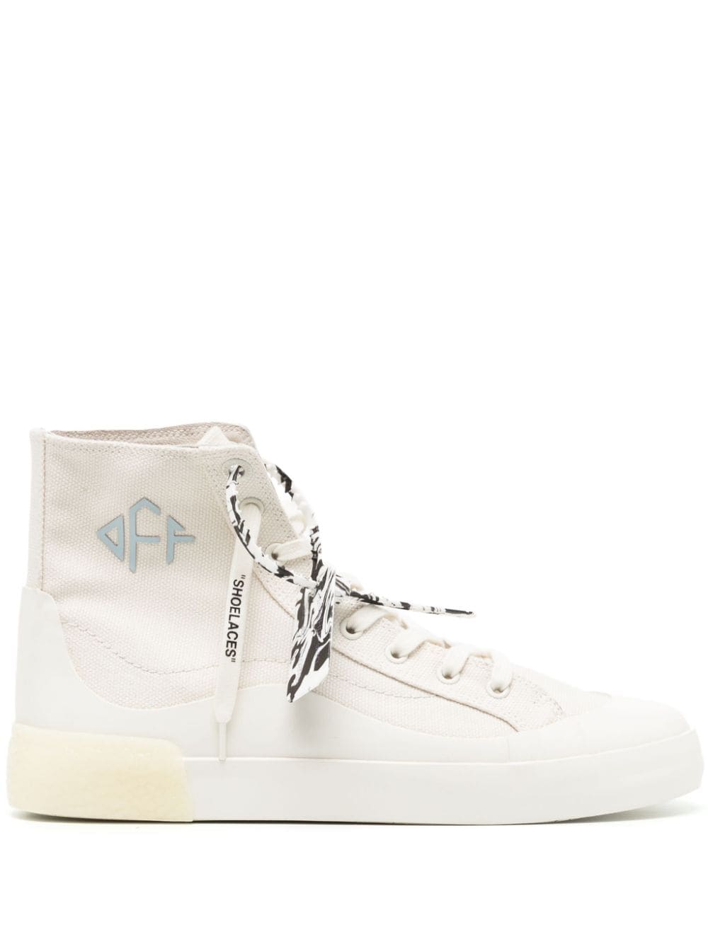 Best Replica Off White Reps high-top canvas sneakers - Cola - Colareps