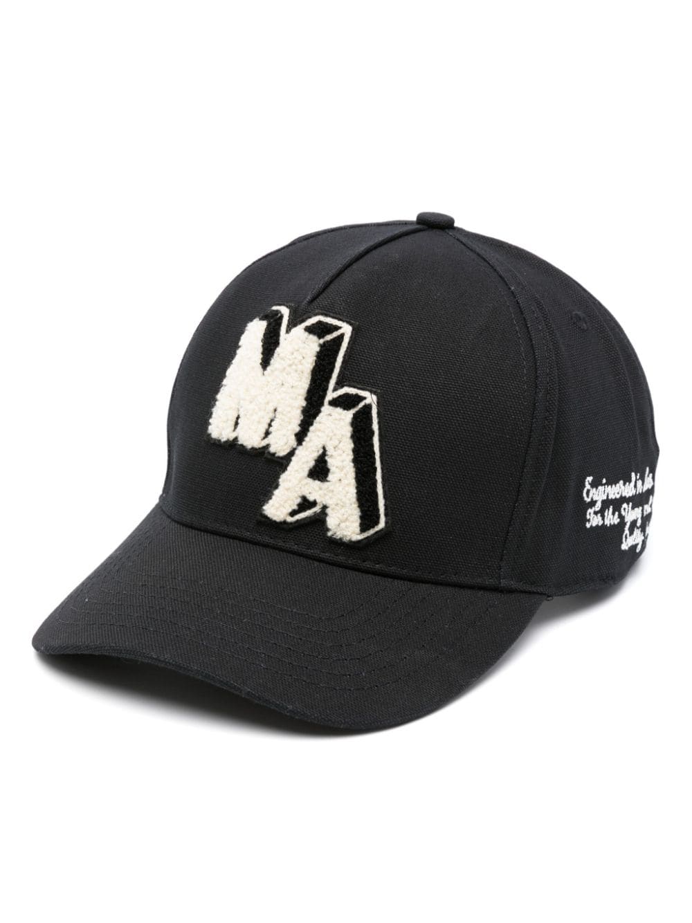 Best Replica Amiri Replica logo-patch cotton baseball cap - Cola - Colareps