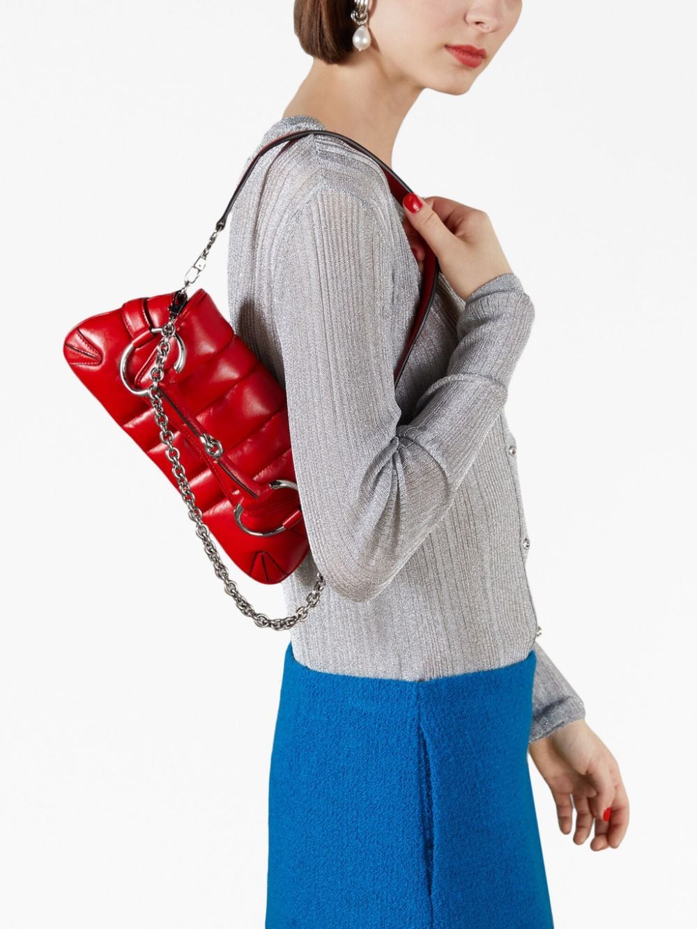 Best Replica Gucci Horsebit Bag Dupe small Horsebit Chain quilted bag - Colareps