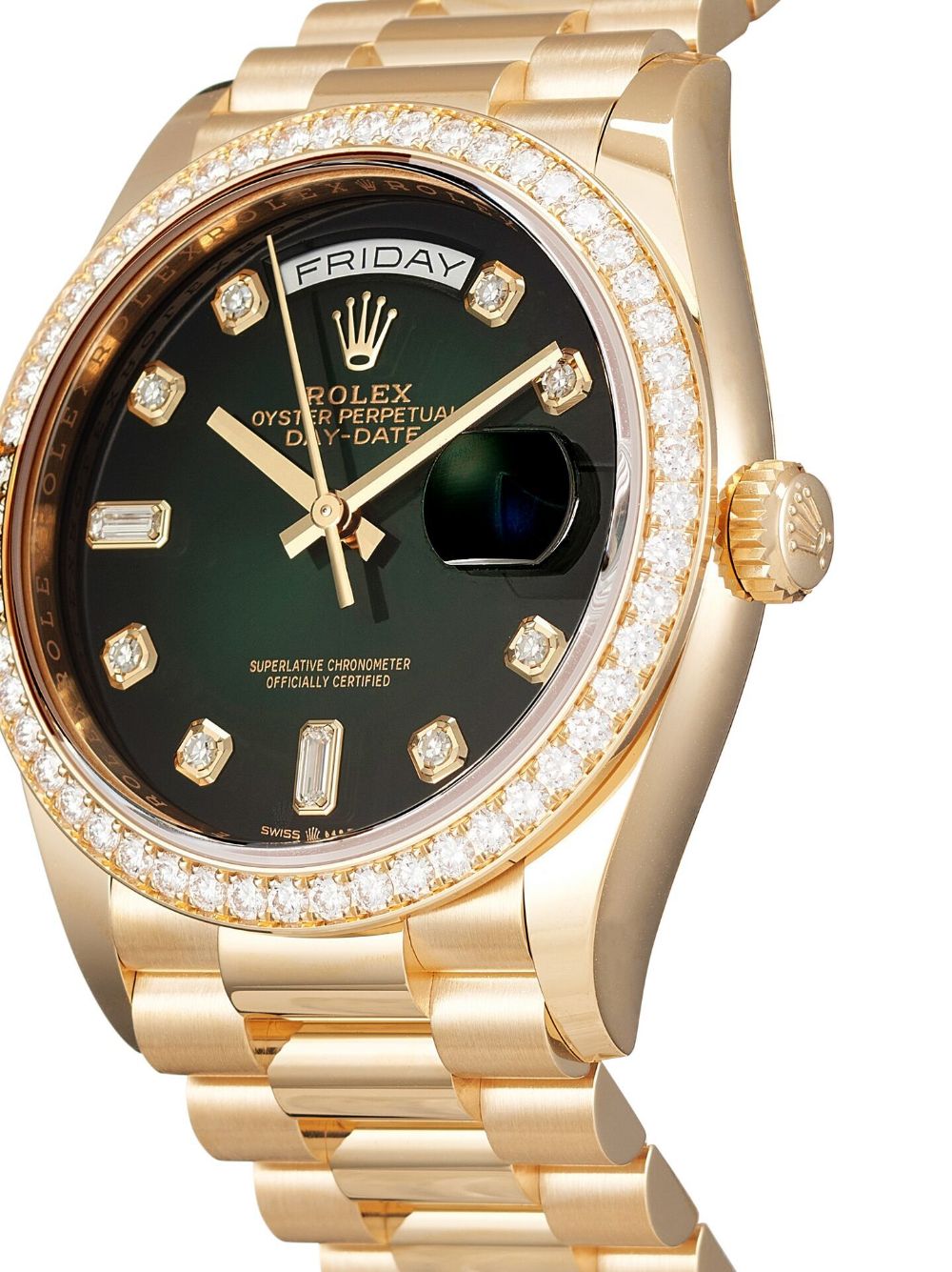 Best Replica Replica Rolex Day Date M128348RBR-0035 1:1 Best Edition EW Factory Gradient Green Dial - Colareps