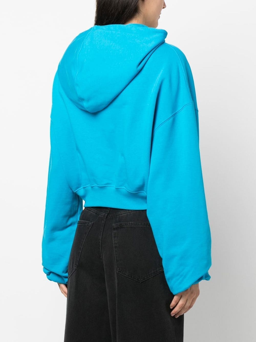 Best Replica Off White Replica cropped logo-print hoodie - Colareps