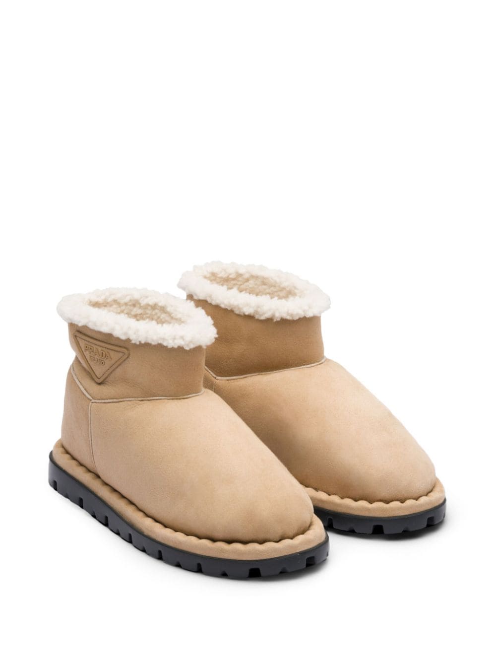 Best Replica Prada triangle-logo suede boots - Colareps